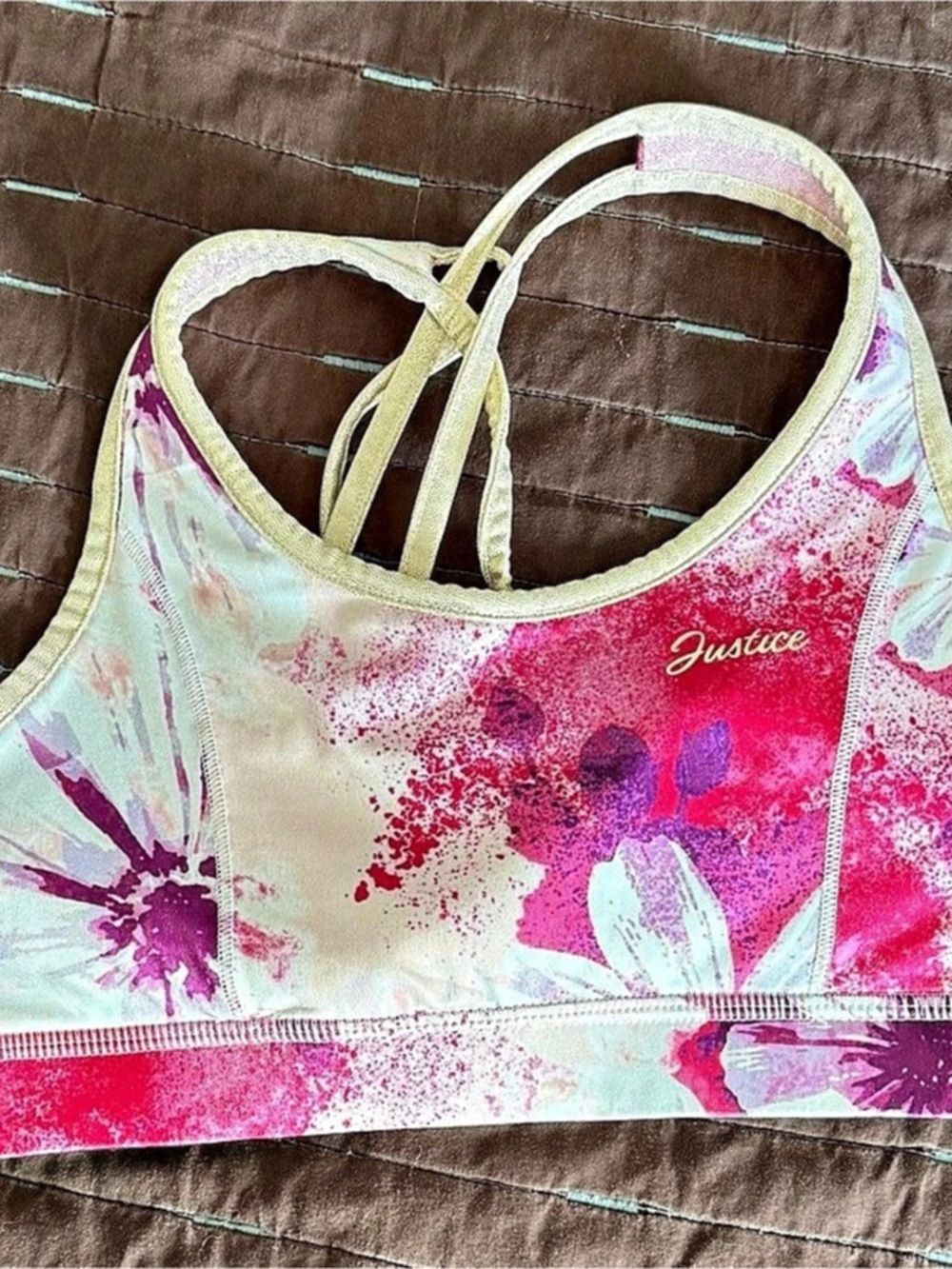 Justice Floral Athletic Camisole